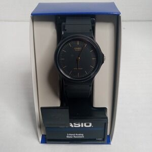 Casio Black and Gold Classic Analog Watch MQ24-1E NEW
